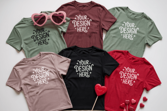 BC3001 Christmas Group T-shirt Mockup 2: A Professional Tool for Creative Presentations
