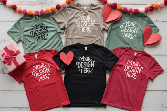 BC3001 Christmas Group T-shirt Mockup 5