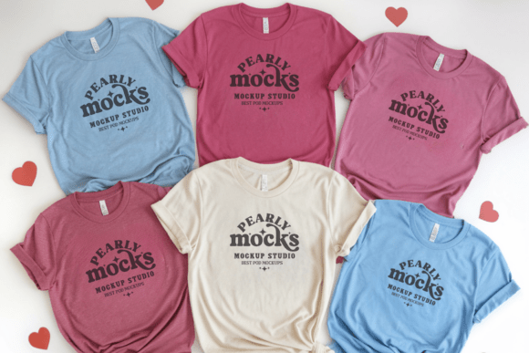C1717 Valentine Group T-shirt Mockup 11: A Practical Tool for Designers
