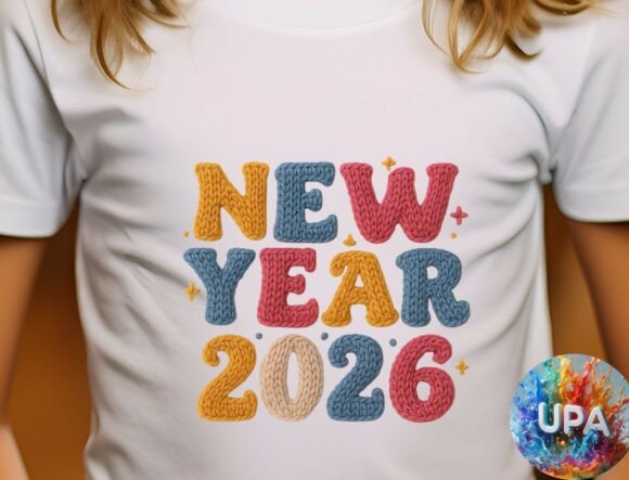 Crochet New Year 2026 PNG G1: A Versatile Design for Creative Expression