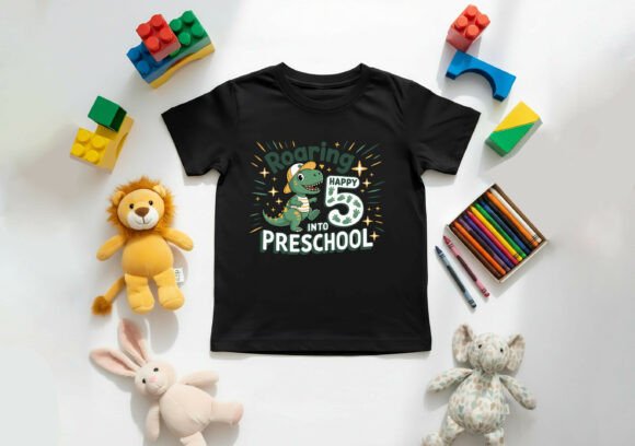 Cute USA Dinosaur Kids T-Shirt Design: A Trendy and Versatile Creative Asset