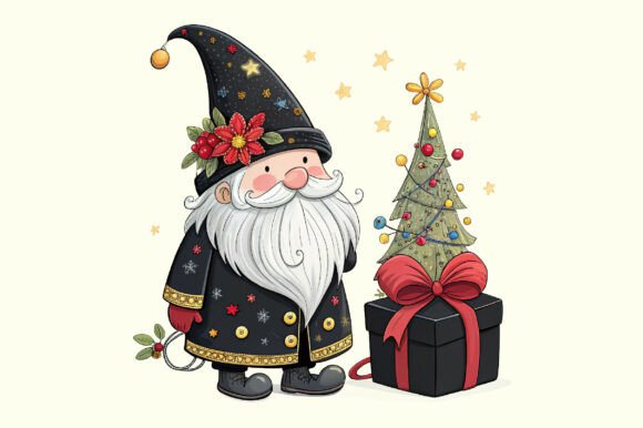 Cute Watercolor Christmas Gnome Clipart: A Versatile Creative Asset for Holiday Projects