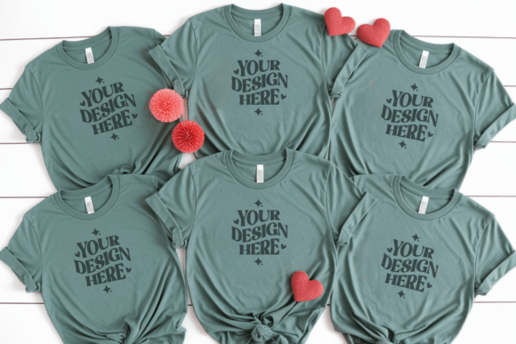 Enhance Your Creative Projects with the C1717 Valentine Group T-shirt Mockup