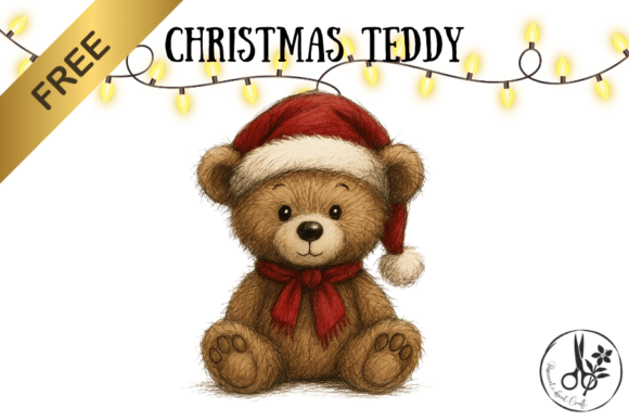 FREE Christmas Teddy - Clipart