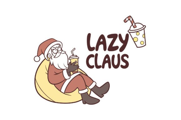 Lazy Claus Christmas PNG: A Versatile Design Asset for Creative Projects
