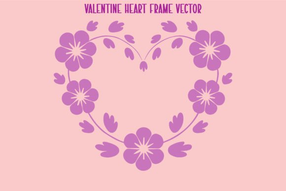 Love Shape Flower Frame Vector: A Versatile Design for Romantic Creativity