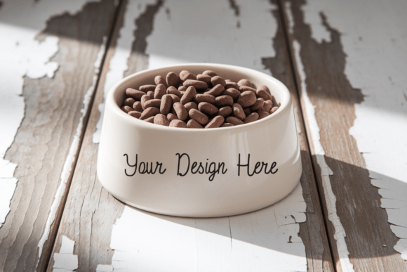 Pet Bowl Mockup, Cat Dog Bowl Mockup 48