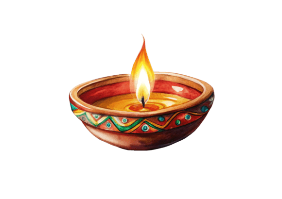 Pongal Candle Design PNG for Creative and Commercial Use