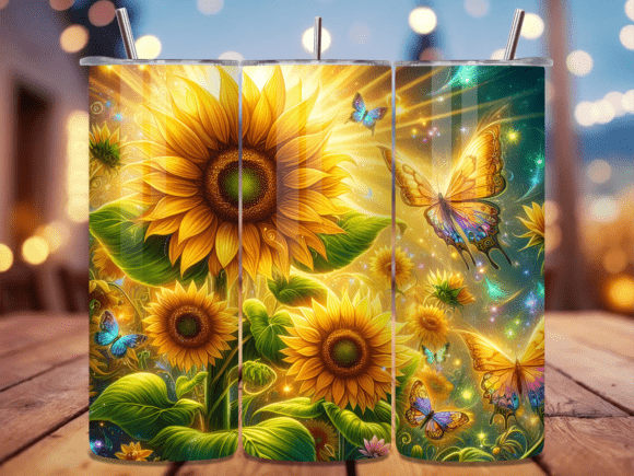 Sunflower Garden Glow Tumbler Wrap: A Creative and Practical Solution for Your 20-Oz Tumblers