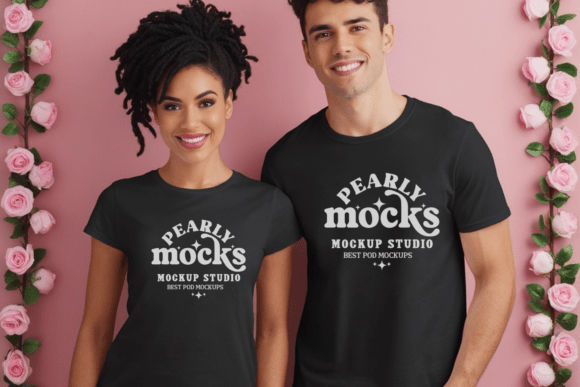 Valentine’s Day Couple T-Shirt Mockup 12: A Creative Tool for Every Designer