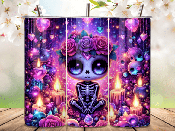 Valentines Day Skeleton Girl Tumbler Wrap: A Creative Tool for Personal and Business Use