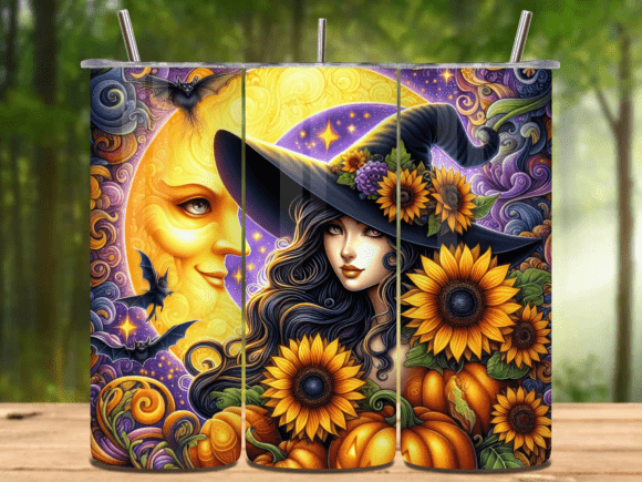 Witchy Vibes 20oz Tumbler Wrap PNG V.13: A Magical Addition to Your Shop
